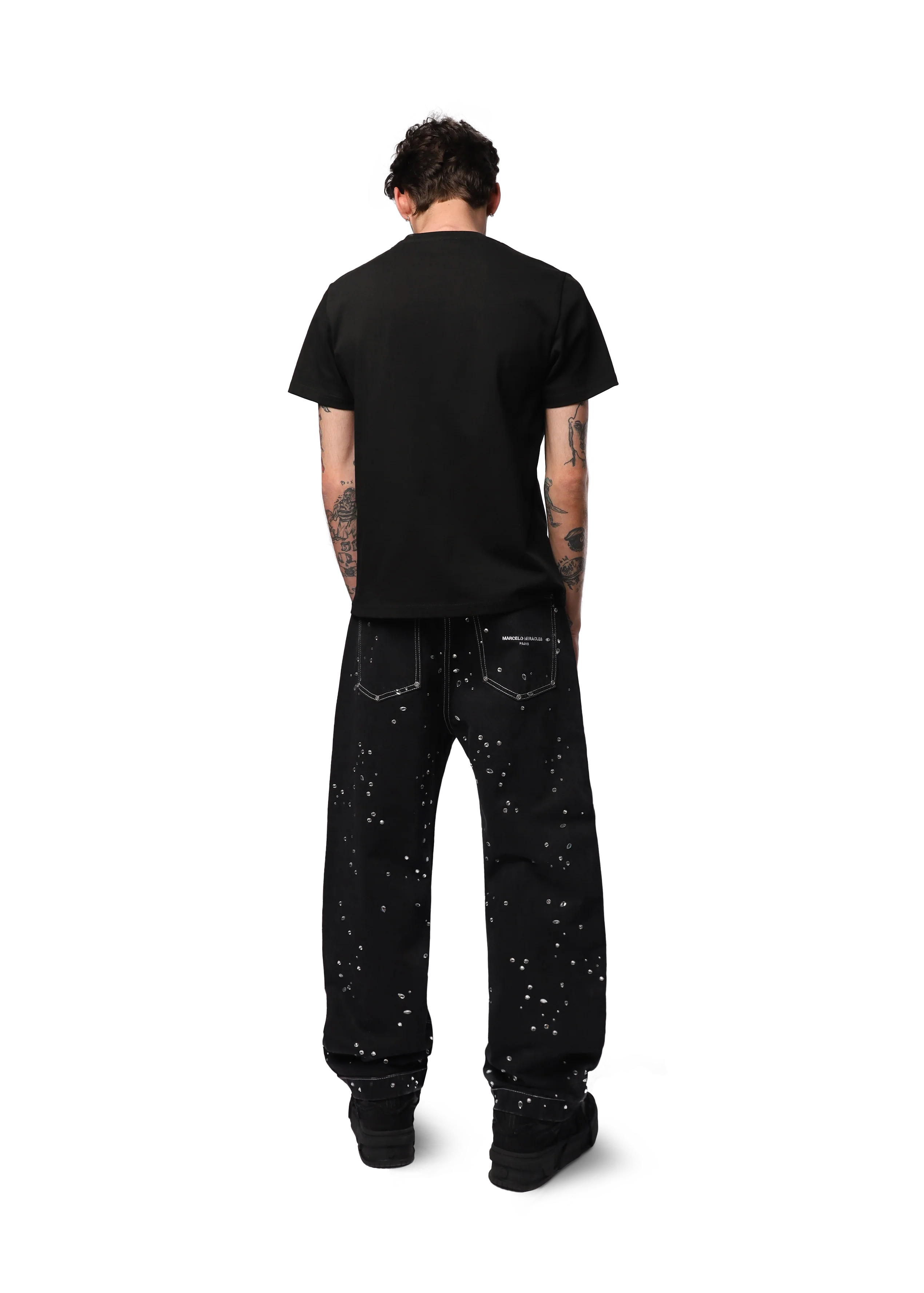 BARREL CRYSTAL DENIM in BLACK - Image 3