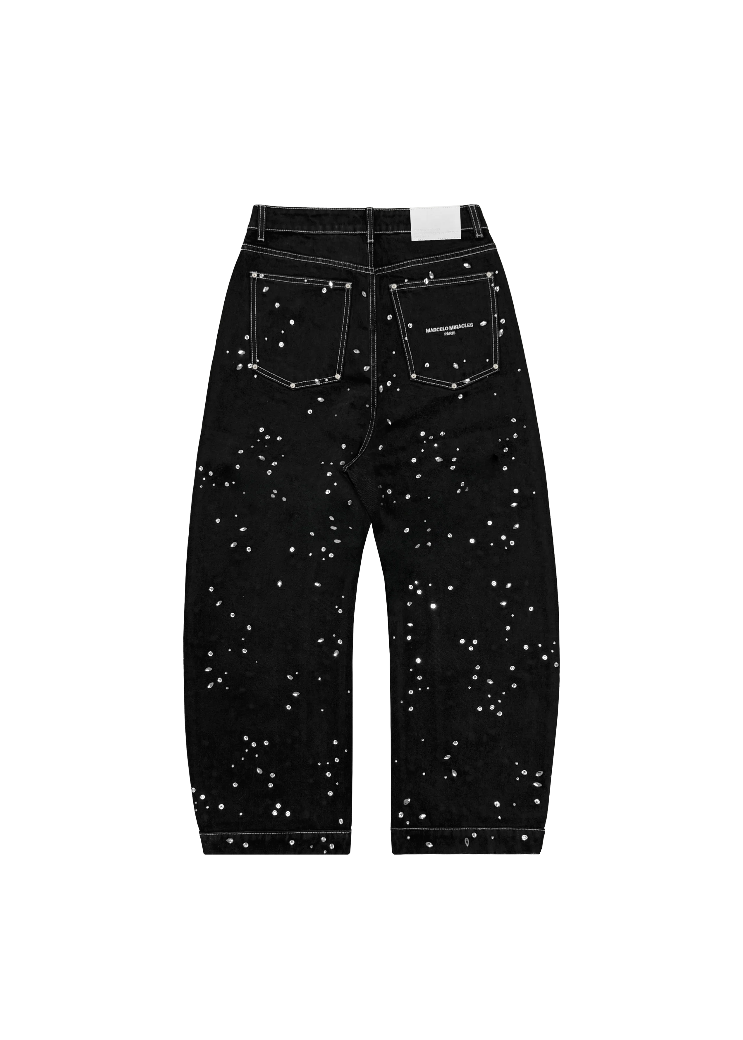 BARREL CRYSTAL DENIM in BLACK - Image 4